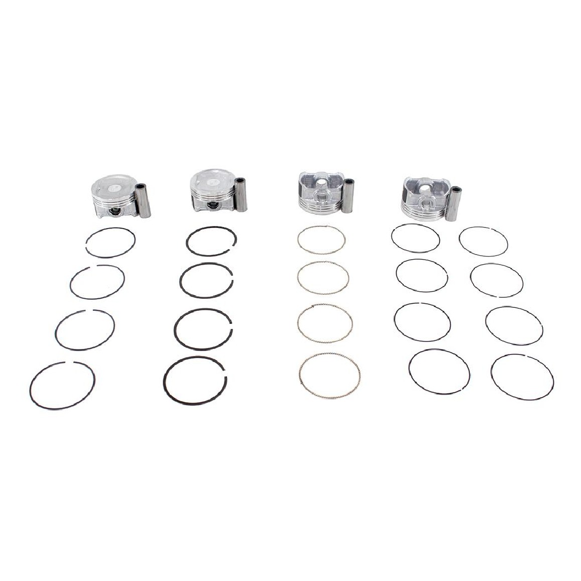 Jogo com 4 Pistões com Anéis STD para Honda FIT - Mahle Metal Leve - P&A9684 STD