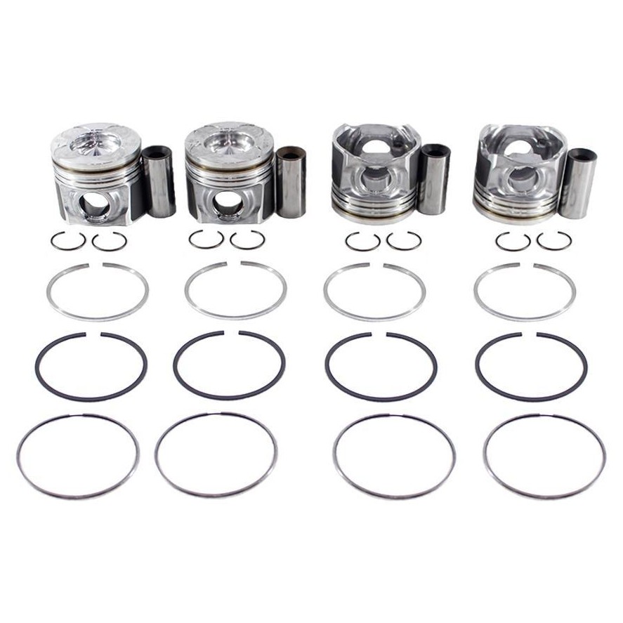 Jogo com 4 Pistões com Anéis STD para Chevrolet S10 e Trailblazer - Mahle Metal Leve - P&A9706 STD