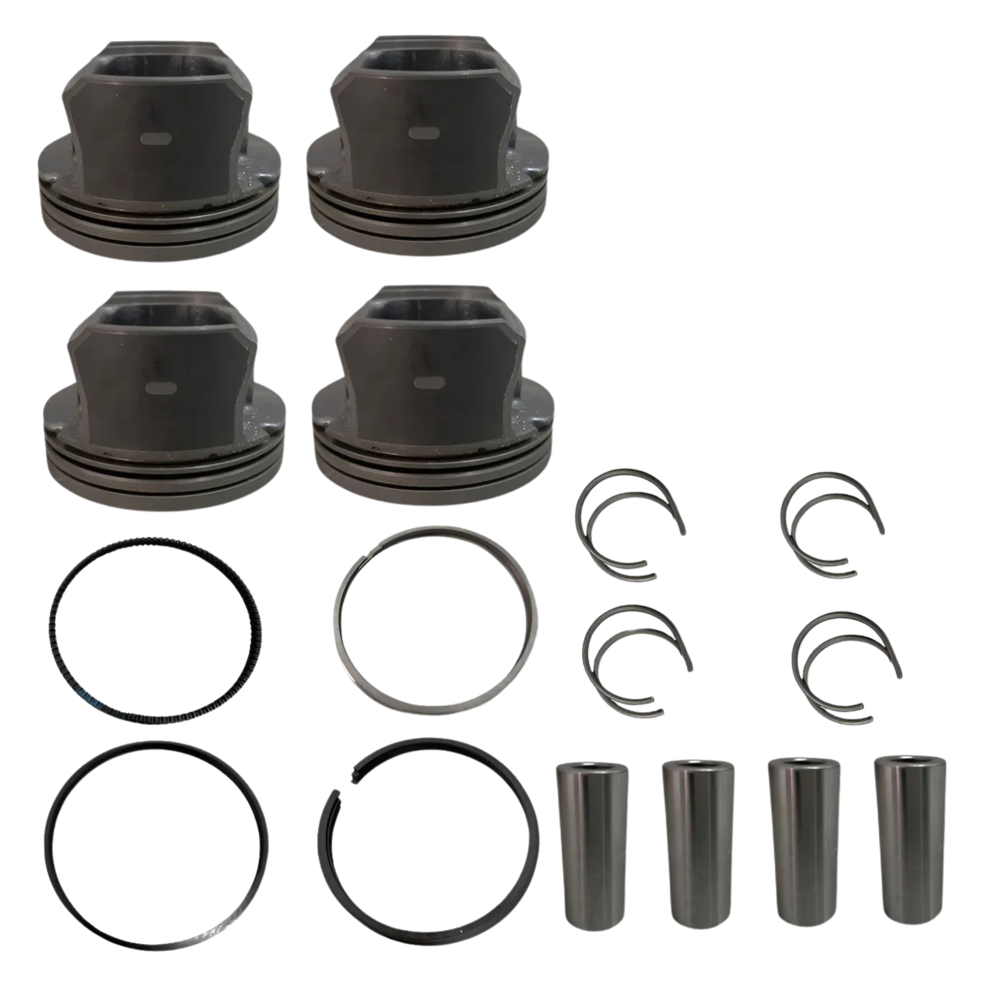 Jogo com 4 Pistões com Anéis STD para Chevrolet Sonic e Sonic Sedan - Mahle Metal Leve - P&A9714 STD