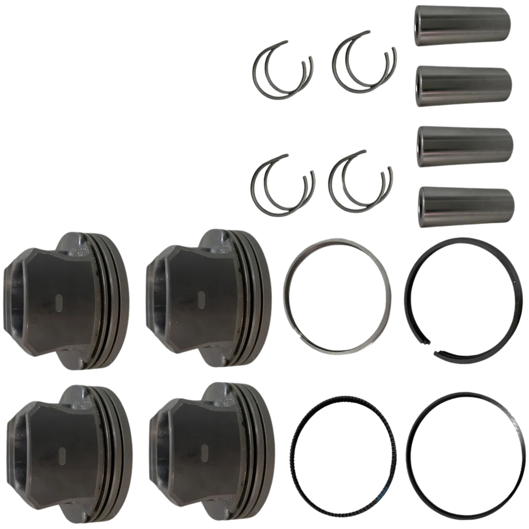 Jogo com 4 Pistões com Anéis STD para Chevrolet Sonic e Sonic Sedan - Mahle Metal Leve - P&A9714 STD