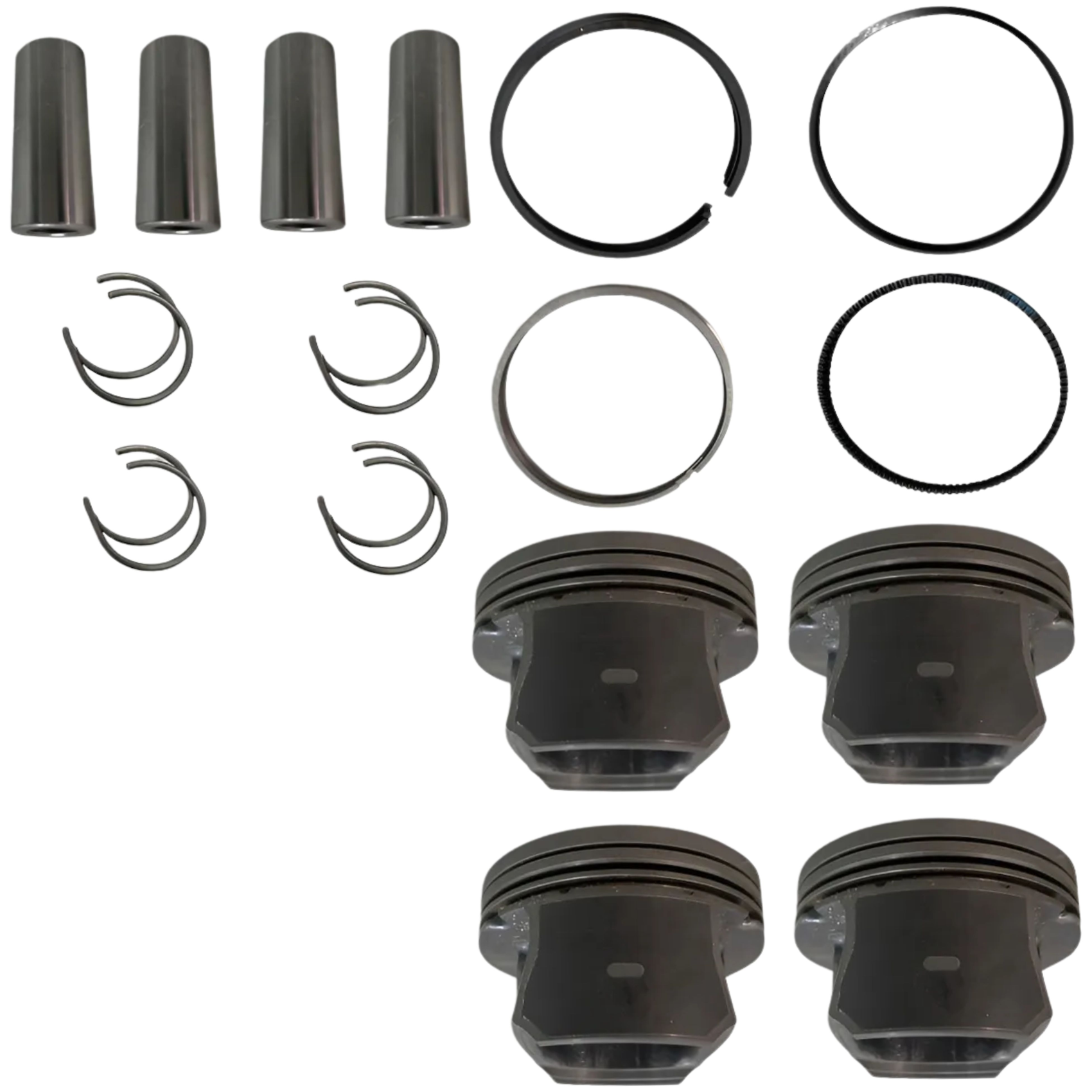 Jogo com 4 Pistões com Anéis STD para Chevrolet Sonic e Sonic Sedan - Mahle Metal Leve - P&A9714 STD