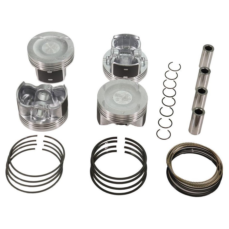 Jogo com 4 Pistões com Anéis STD para Honda Civic e CR-V - Mahle Metal Leve - P&A9833 STD