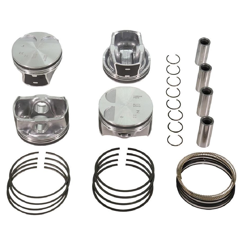 Jogo com 4 Pistões com Anéis STD para Hyundai Elantra e KIA Sportage - Mahle Metal Leve - P&A9873 STD