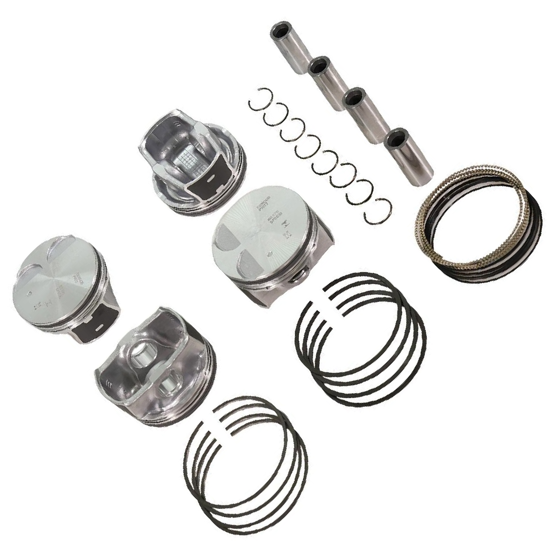 Jogo com 4 Pistões com Anéis STD para Hyundai Elantra e KIA Sportage - Mahle Metal Leve - P&A9873 STD