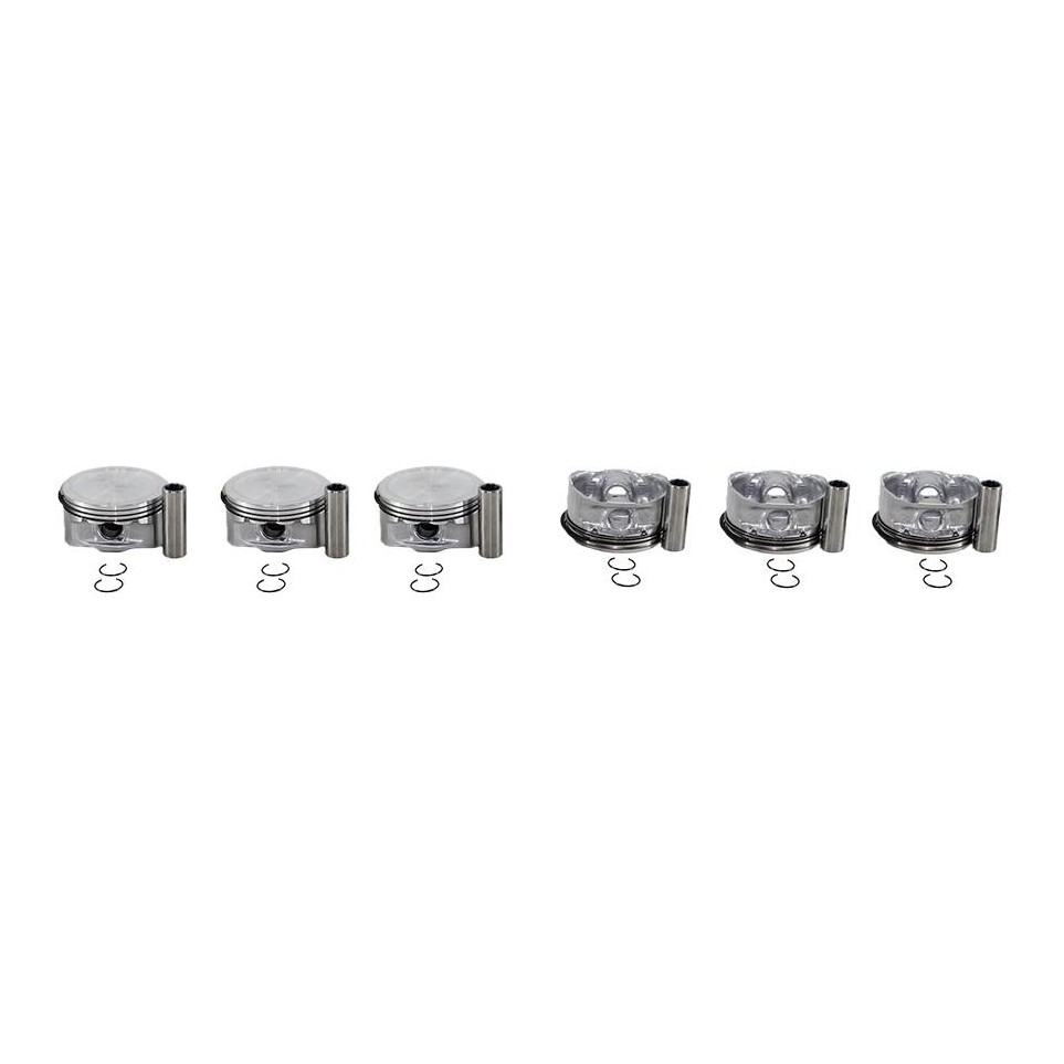 Jogo com 6 Pistões com Anéis STD para Chevrolet Omega - Mahle Metal Leve - P&A9218 STD
