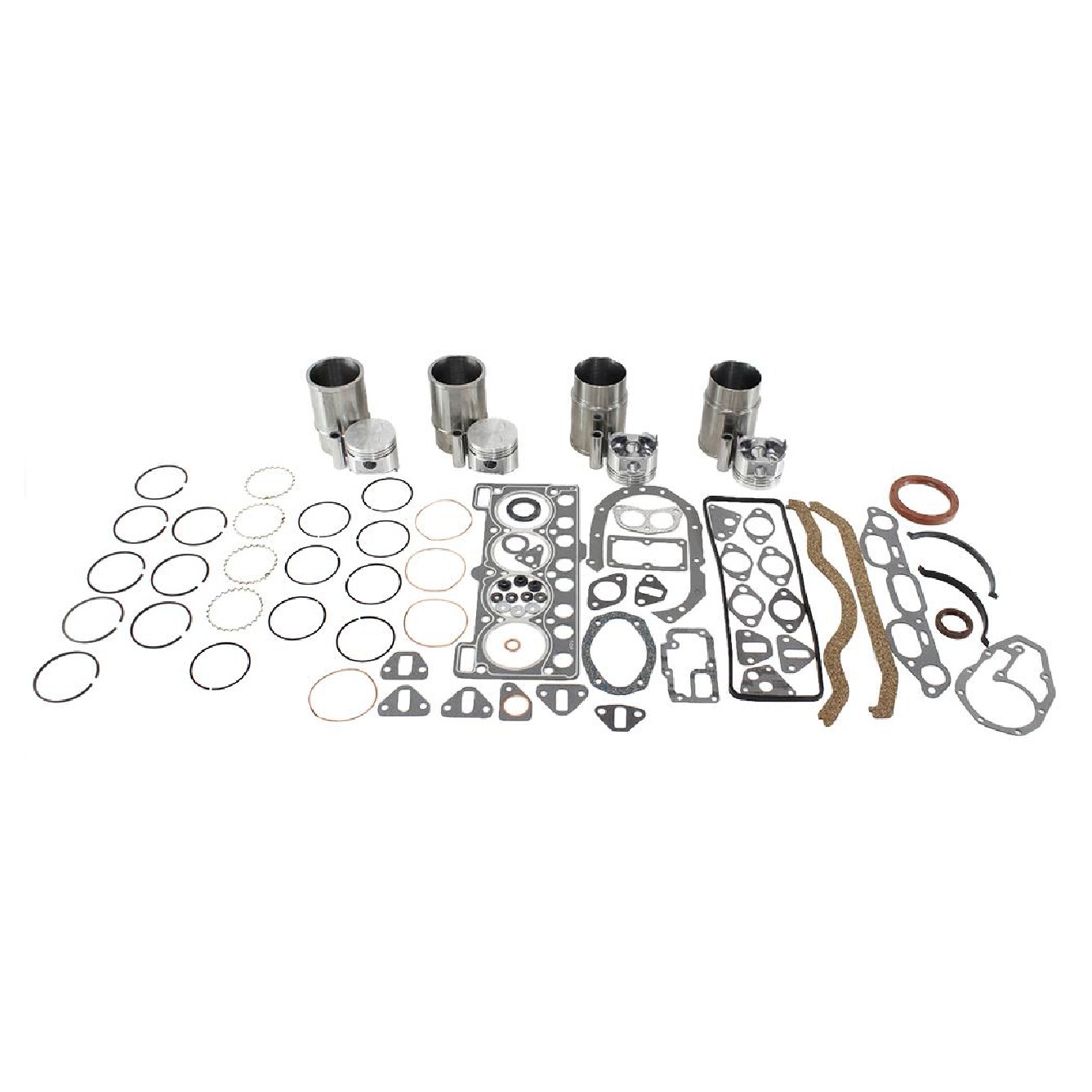 4 Super Kit Para Motor Std - Mahle Metal Leve - SUK1052 STD
