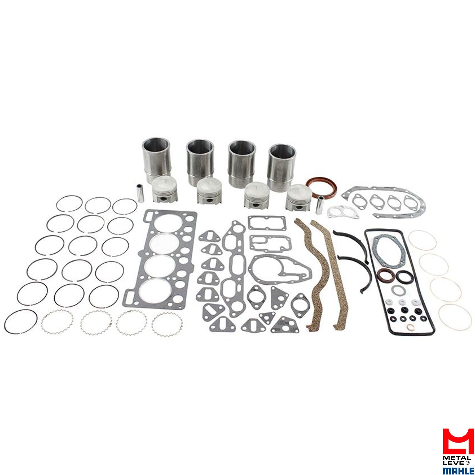 4 Super Kit Para Motor Std - Mahle Metal Leve - SUK1270 STD