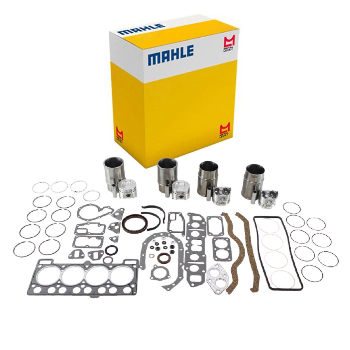 4 Super Kit Para Motor Std - Mahle Metal Leve - SUK1632 STD