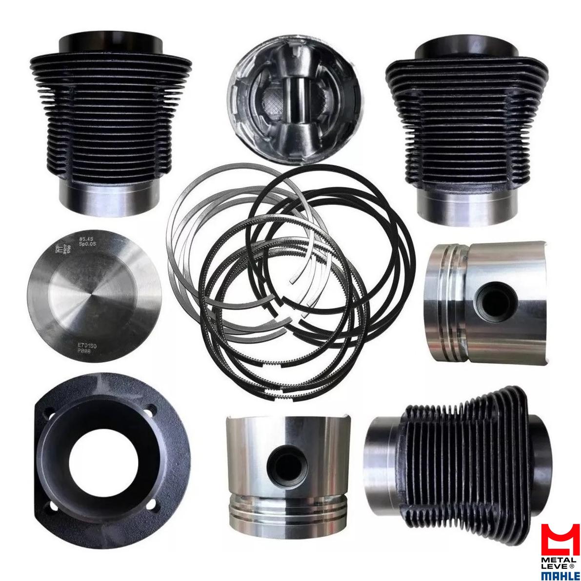 4 Super Kit Para Motor Std - Mahle Metal Leve - SUK1007 STD