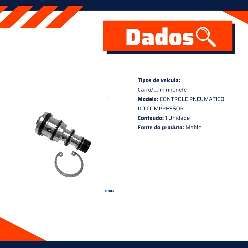 Válvula de Controle Pneumática Para Compressor de Ar Condicionado - Mahle - ACPX 3 000P