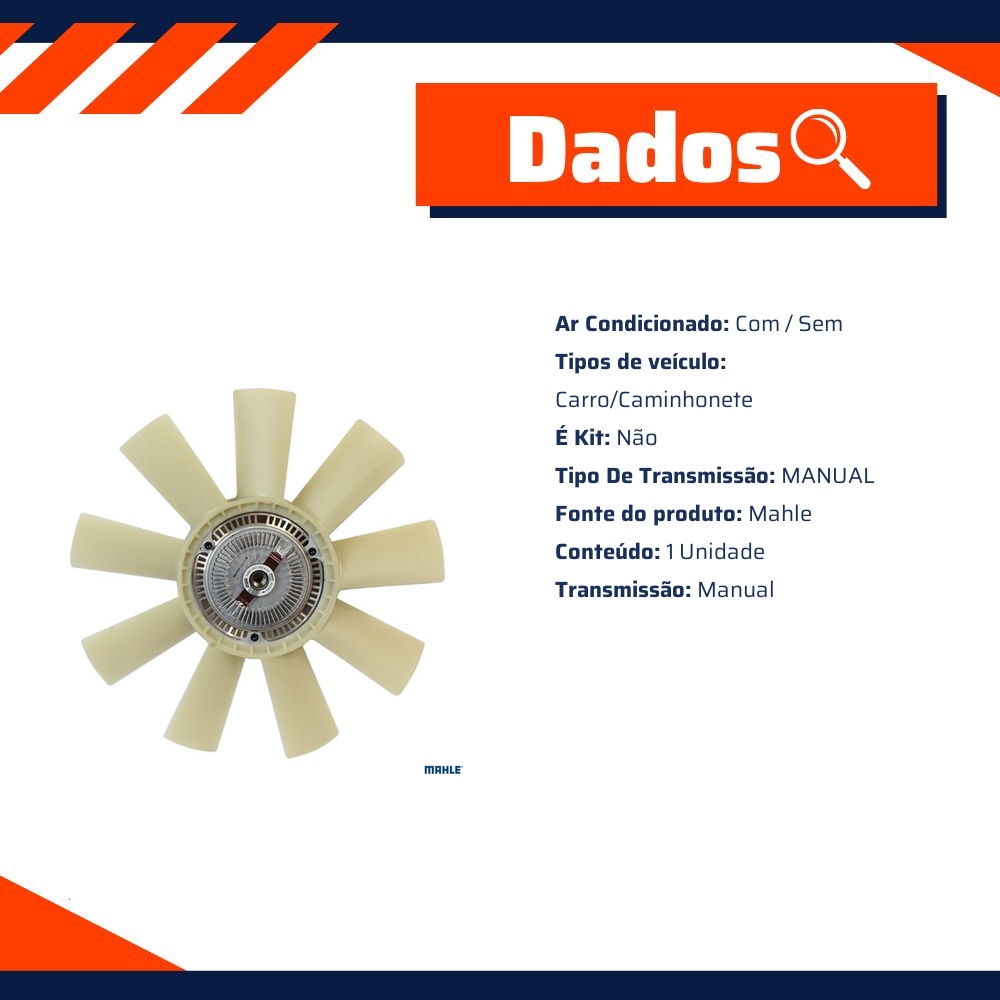 Visco Fan para Chevrolet S10 e Troller T4 - Mahle Behr - CFF 447 000P
