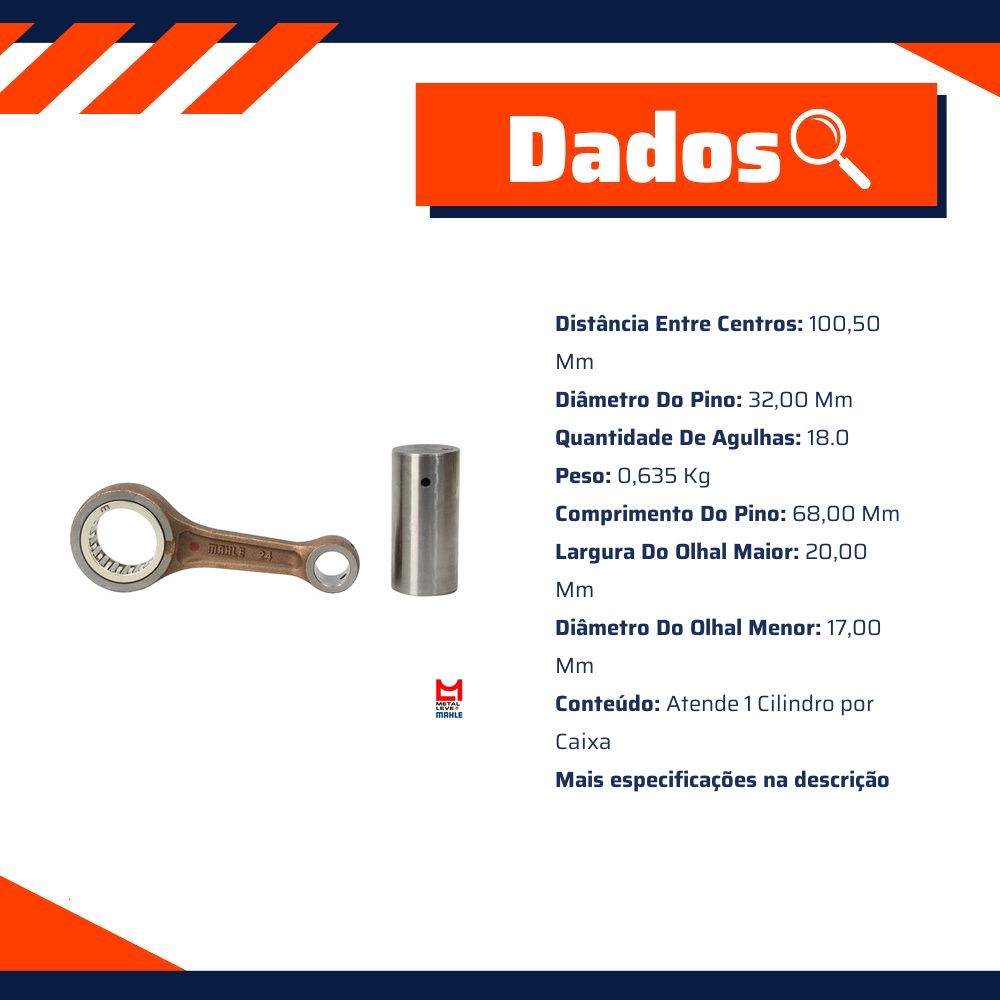 Biela - Mahle Metal Leve - BL-9806