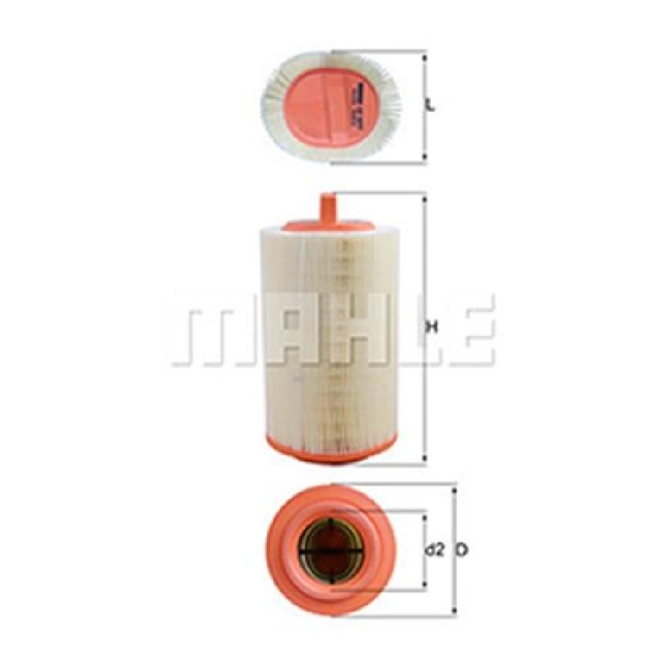 Filtro de Ar do Motor - Mahle Metal Leve - LX1277