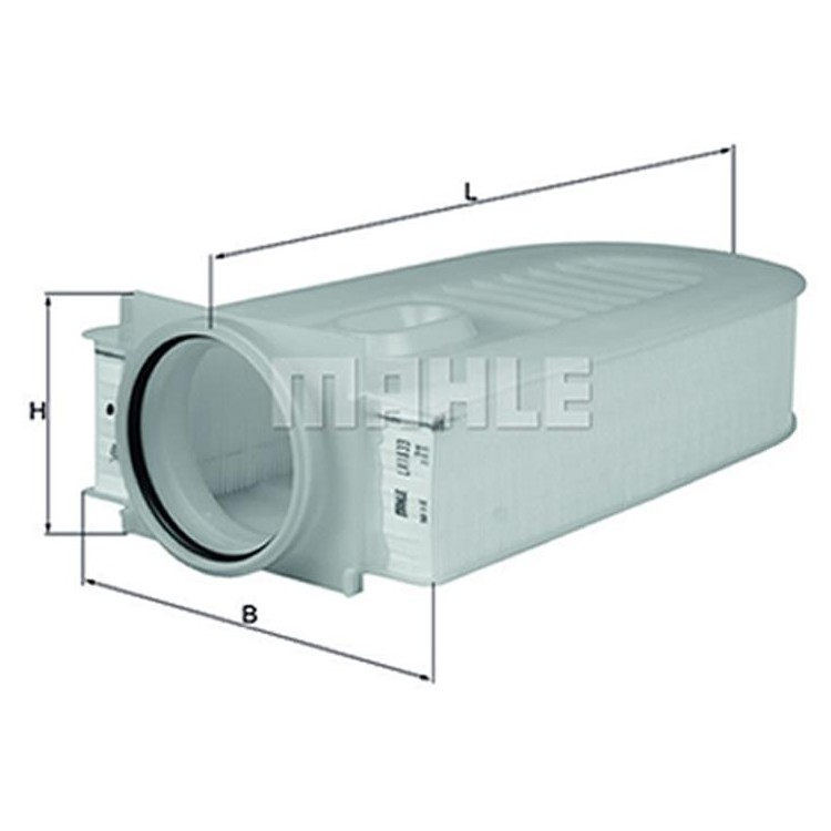 Filtro de Ar para Mercedes-Benz Glk 220 - Mahle Metal Leve - LX1833