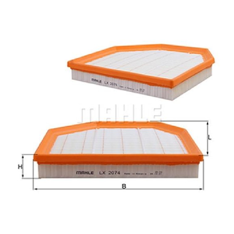 Filtro de Ar do Motor - Mahle Metal Leve - LX2074
