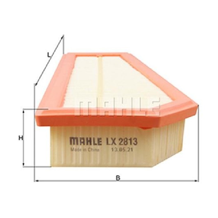 Filtro de Ar do Motor - Mahle Metal Leve - LX2813