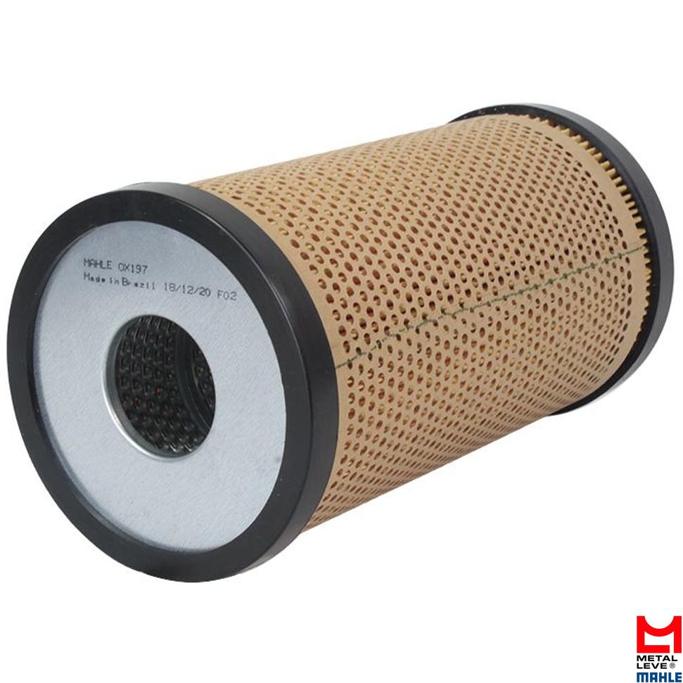Filtro de Óleo Lubrificante - Mahle Metal Leve - OX197D