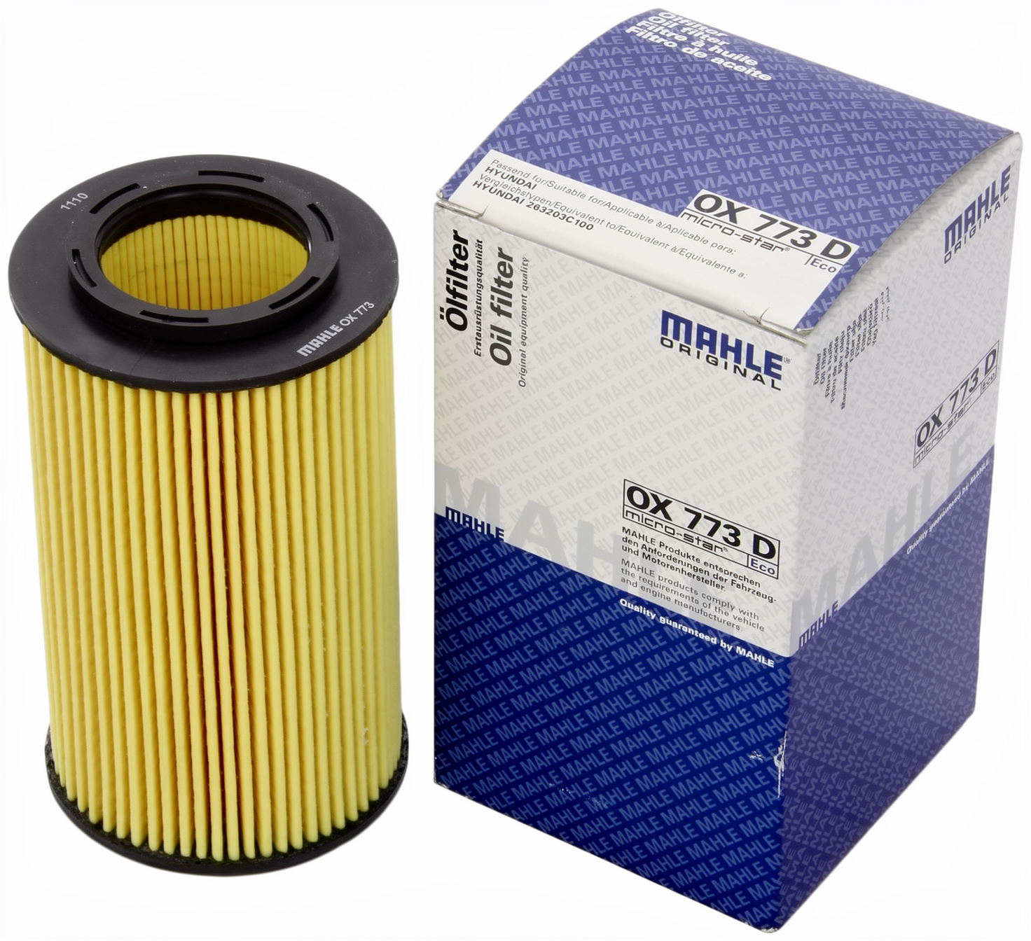 Filtro de Óleo Lubrificante - Mahle Metal Leve - OX773D