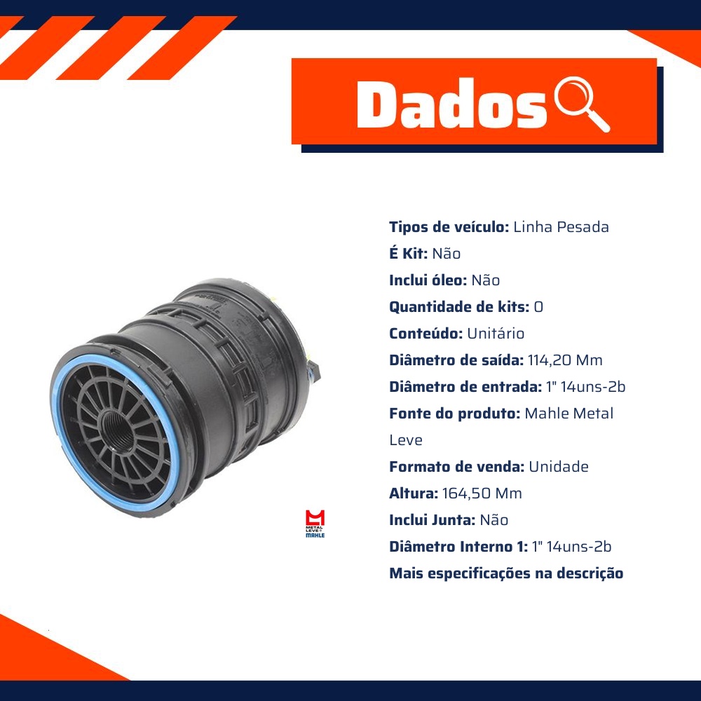 Filtro Blindado de Combustível - Mahle Metal Leve - KC641/1 PLUS