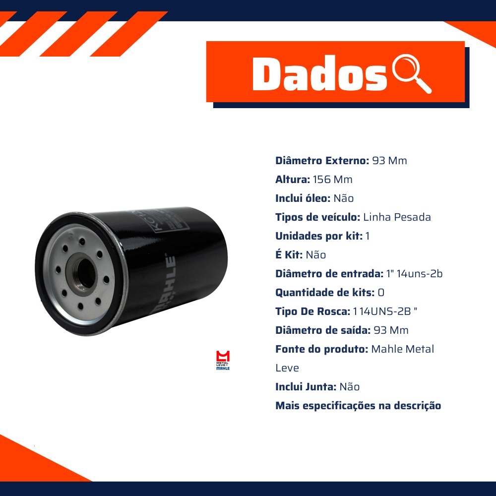 Filtro Blindado de Combustível - Mahle Metal Leve - KC120