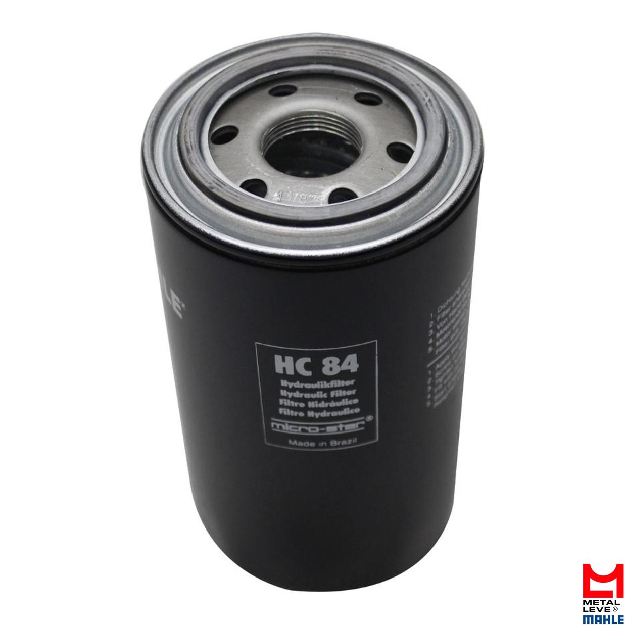 Filtro Blindado de Óleo Hidráulico - Mahle Metal Leve - HC84