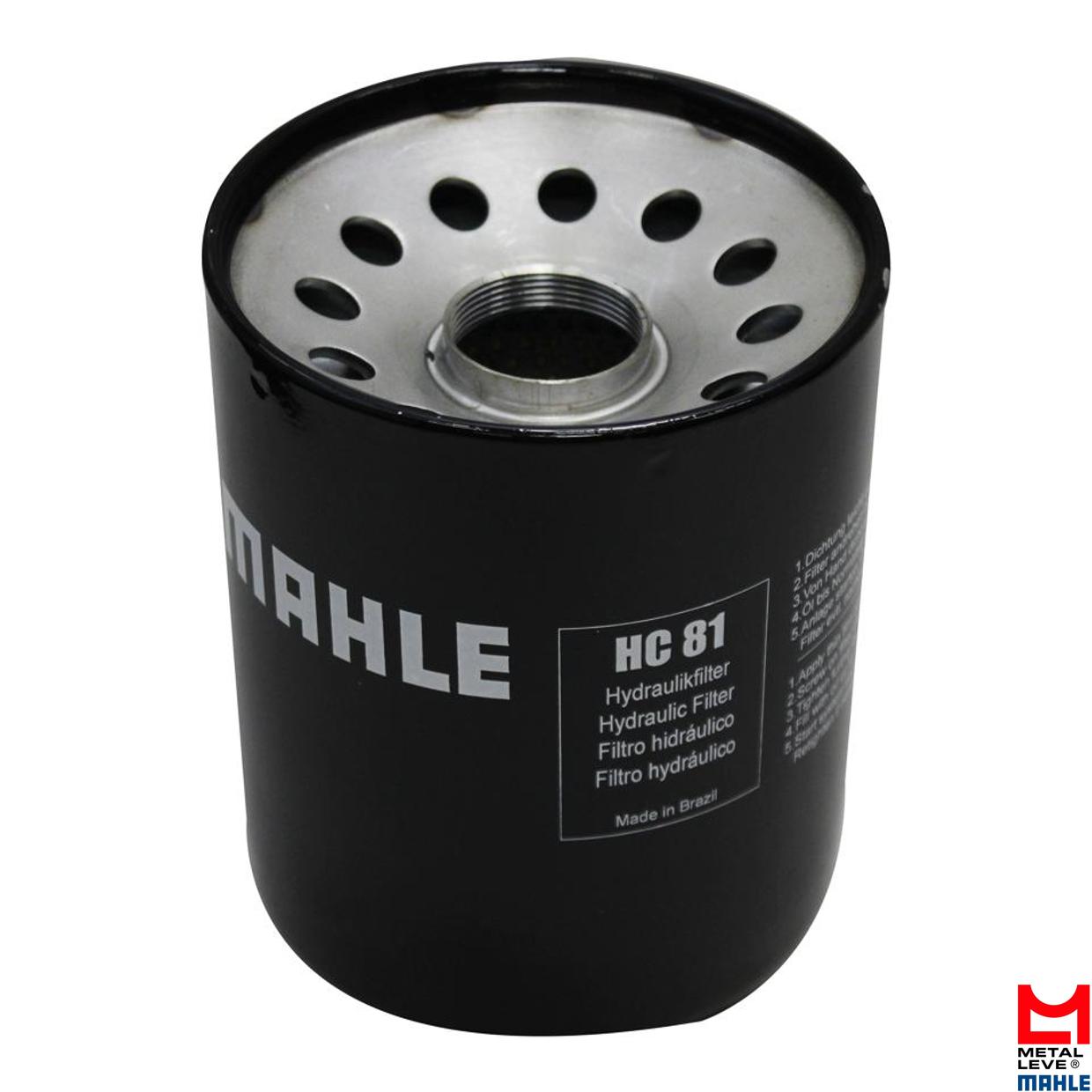 Filtro Blindado de Óleo Hidráulico - Mahle Metal Leve - HC81