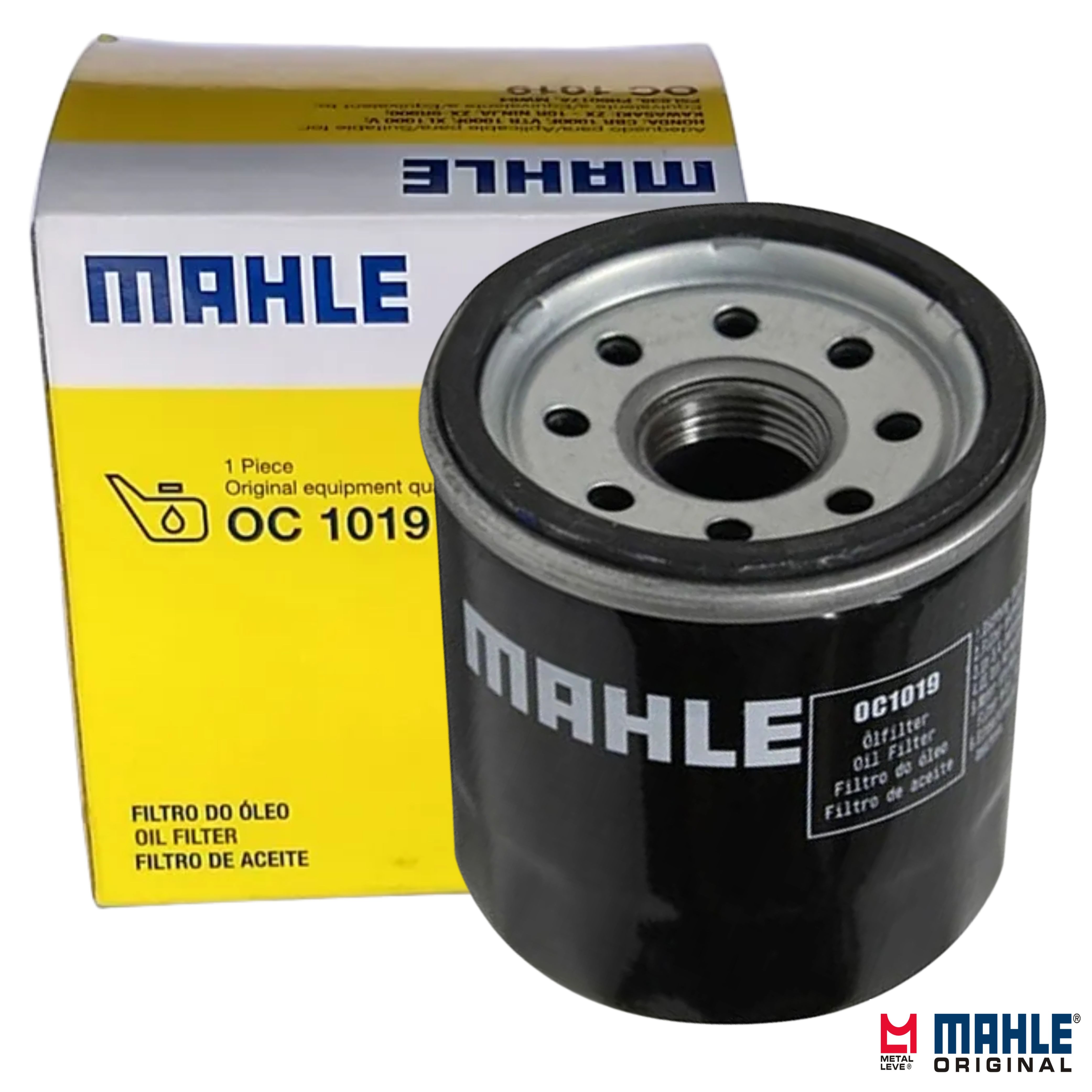 Filtro Blindado de Óleo Lubrificante - Mahle Metal Leve - OC1019