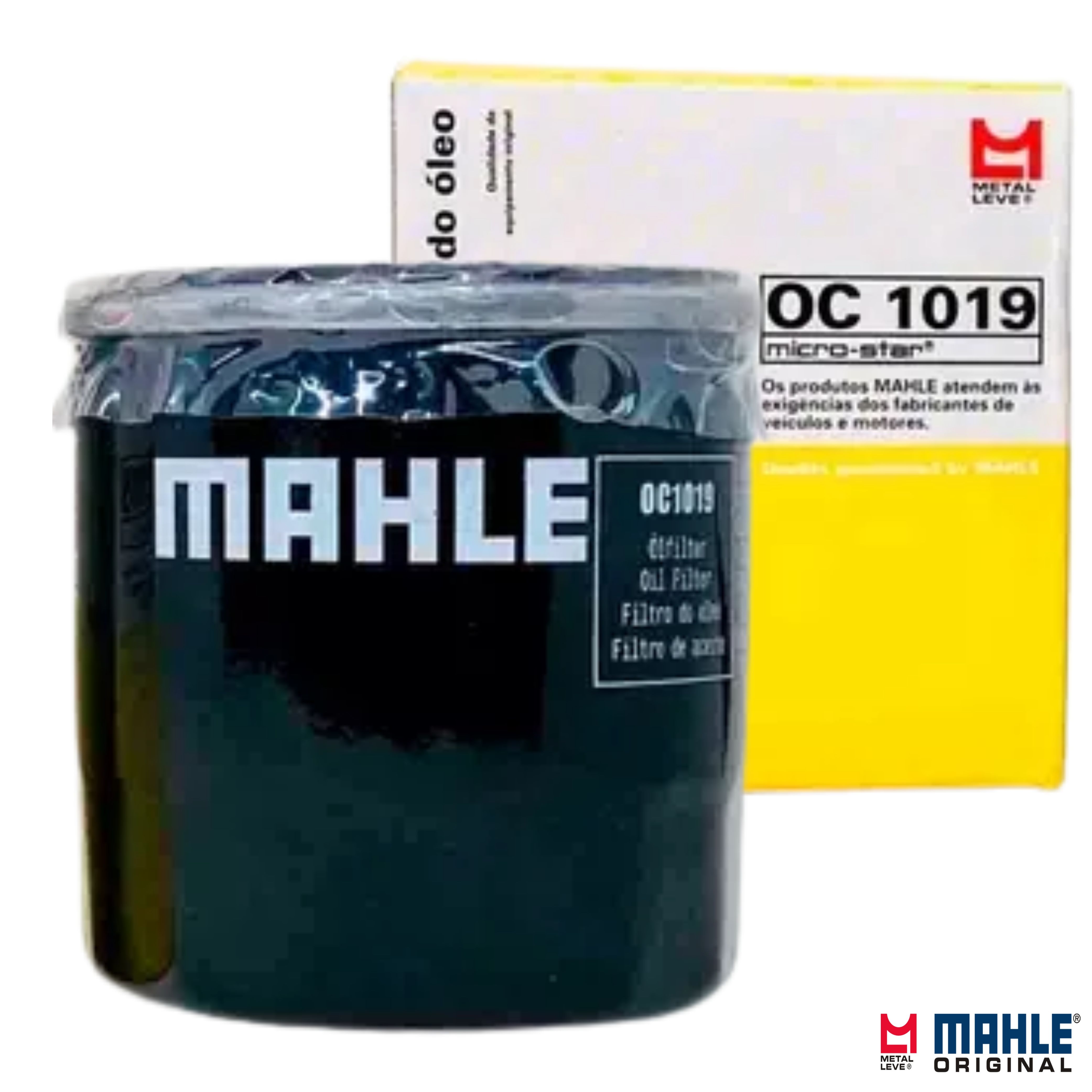 Filtro Blindado de Óleo Lubrificante - Mahle Metal Leve - OC1019