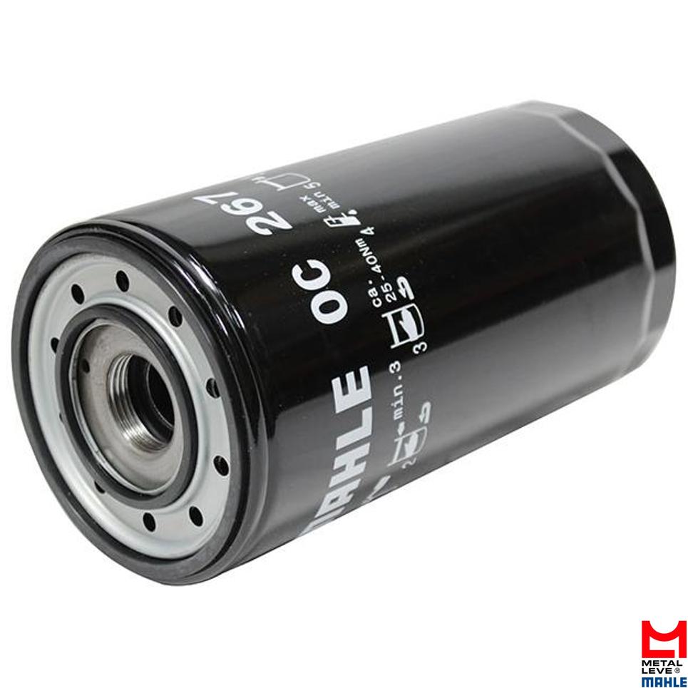 Filtro Blindado de Óleo Lubrificante - Mahle Metal Leve - OC267