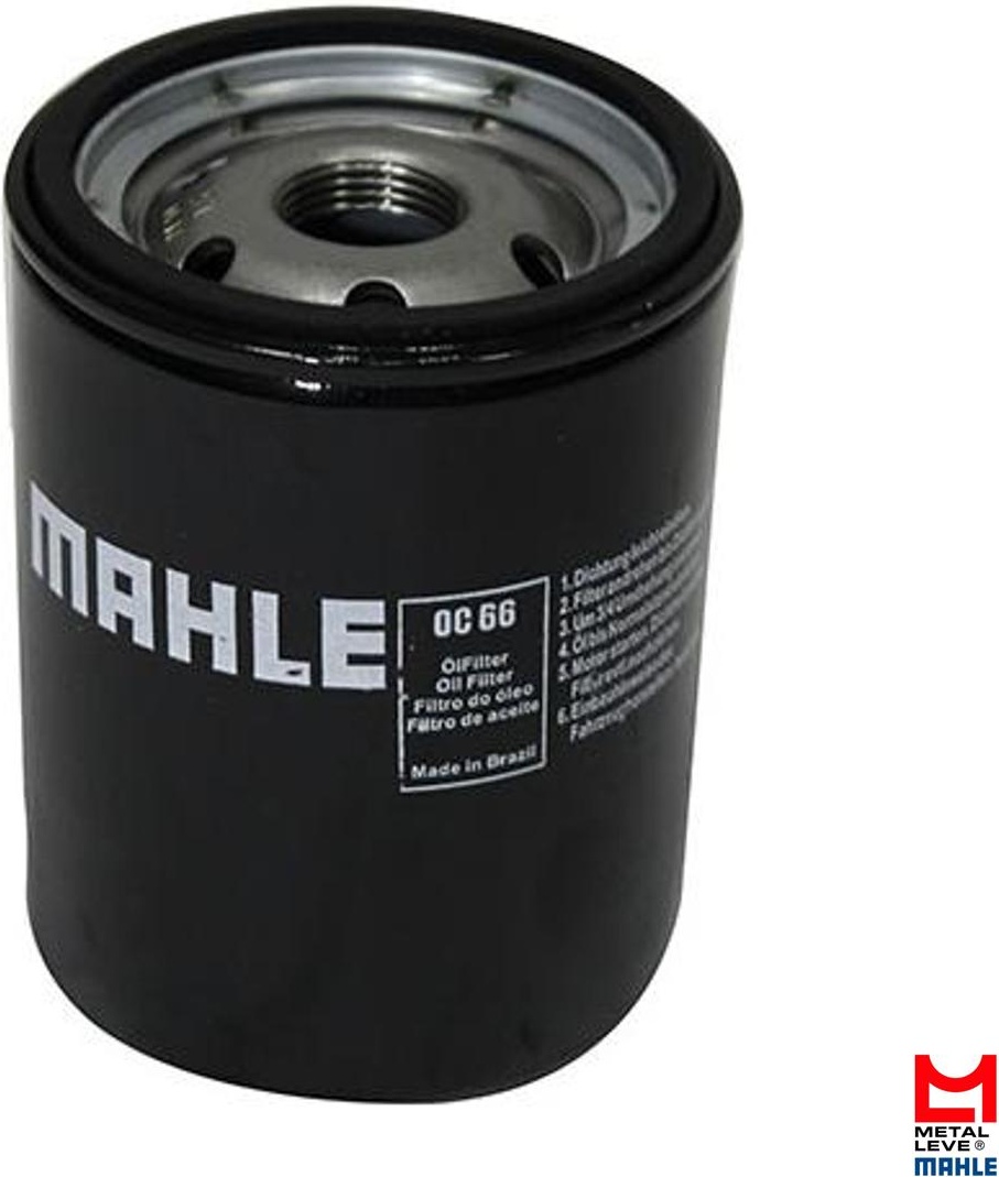 Filtro Blindado de Óleo Lubrificante - Mahle Metal Leve - OC66