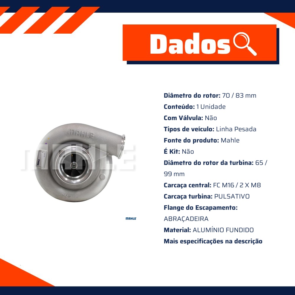 Turbina - Mahle - TC0760506