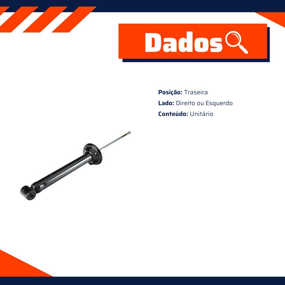 Amortecedor Traseiro Direito ou Esquerdo da Suspensão para Volkswagen Gol - Monroe - 334248MM