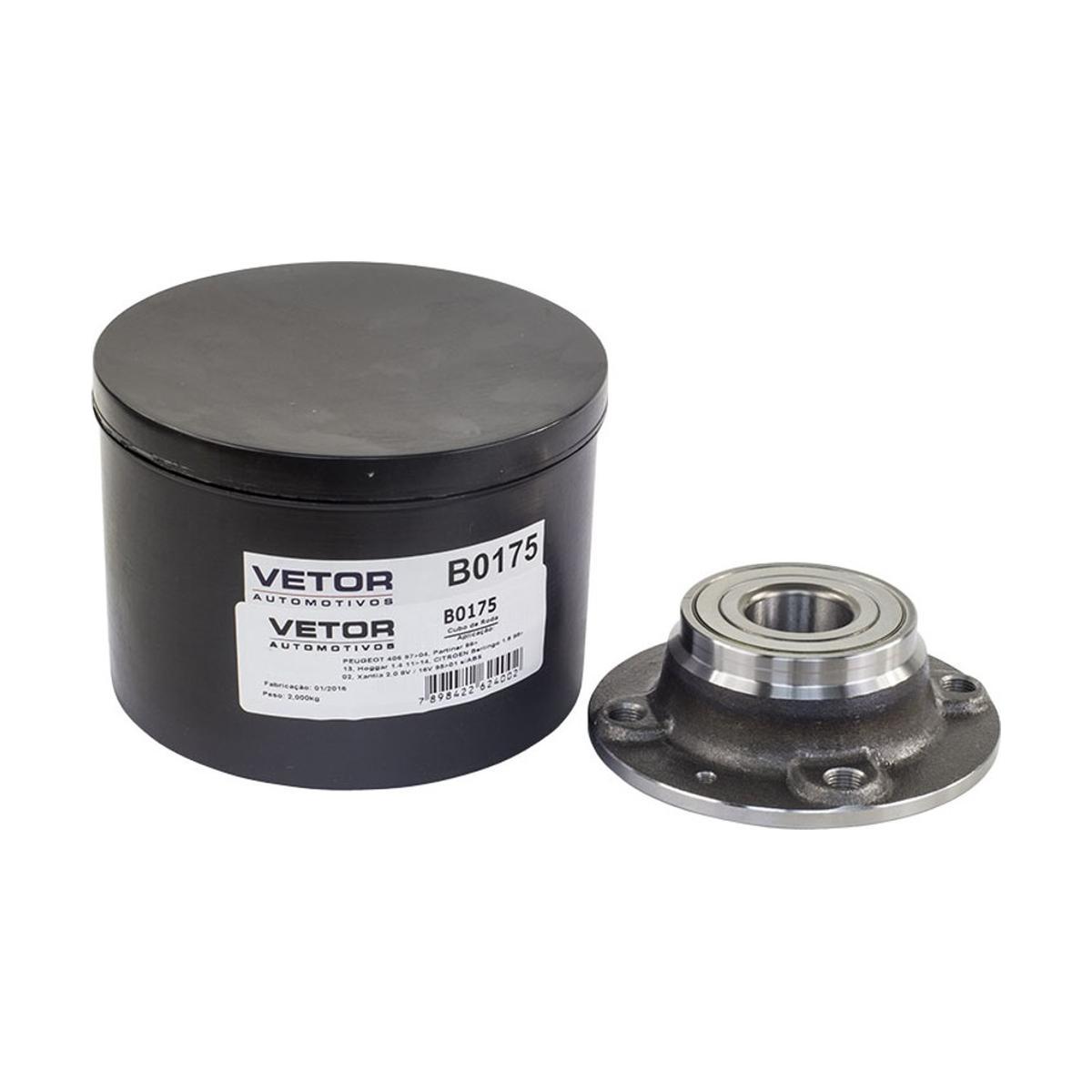 Cubo de Roda Traseiro Citroen BX e Peugeot Partner - Vetor - B0175