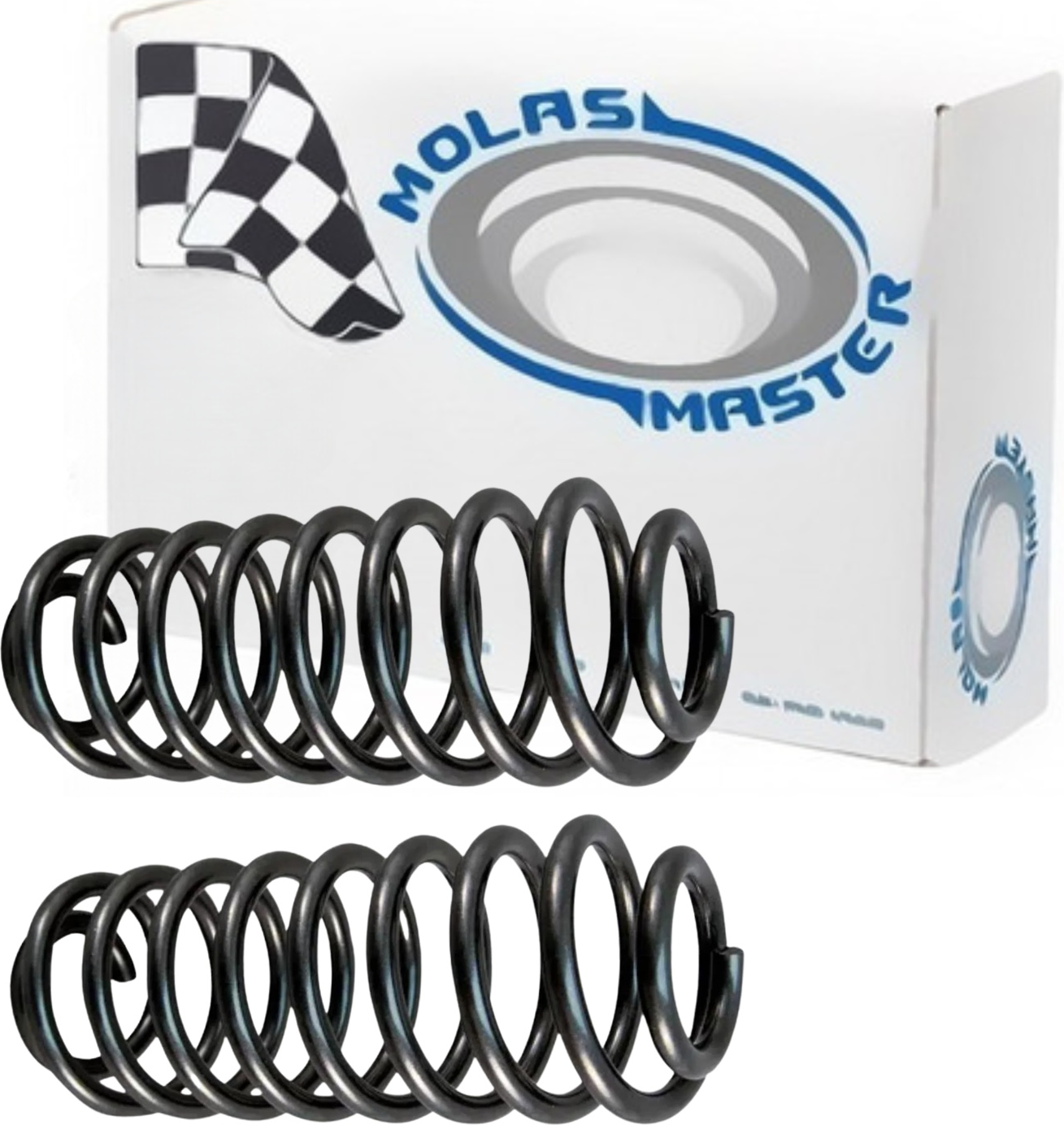 Par de Molas Suspensão Dianteiro Direito e Esquerdo para Chevrolet Tigra - Molas Master - MM-0106