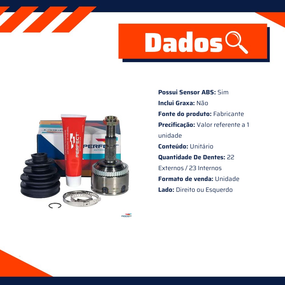 Kit Junta Homocinetica para Chevrolet Montana - Perfect - KJH0330