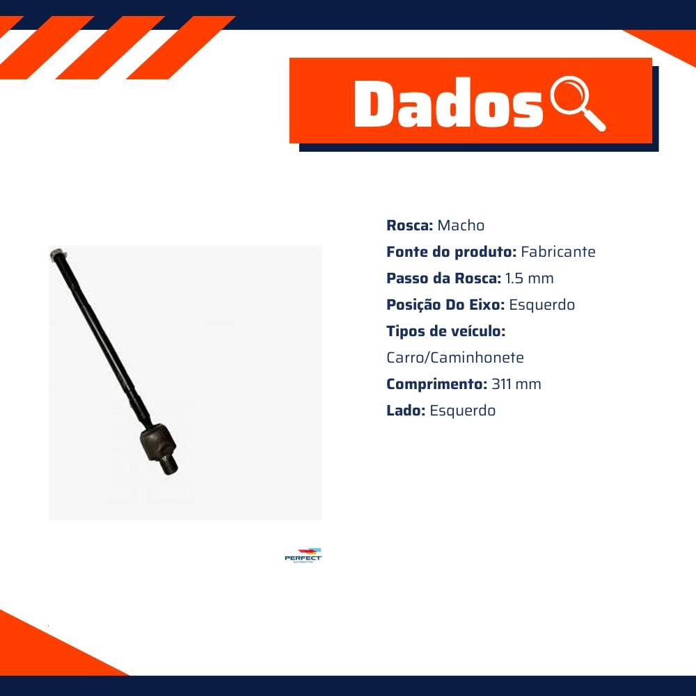Axial de Direção para KIA Bongo - Perfect - BRD2500