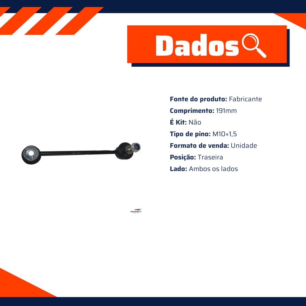 Bieleta Traseira Direito ou Esquerdo para Chevrolet Trailblazer - Perfect - KBT0341