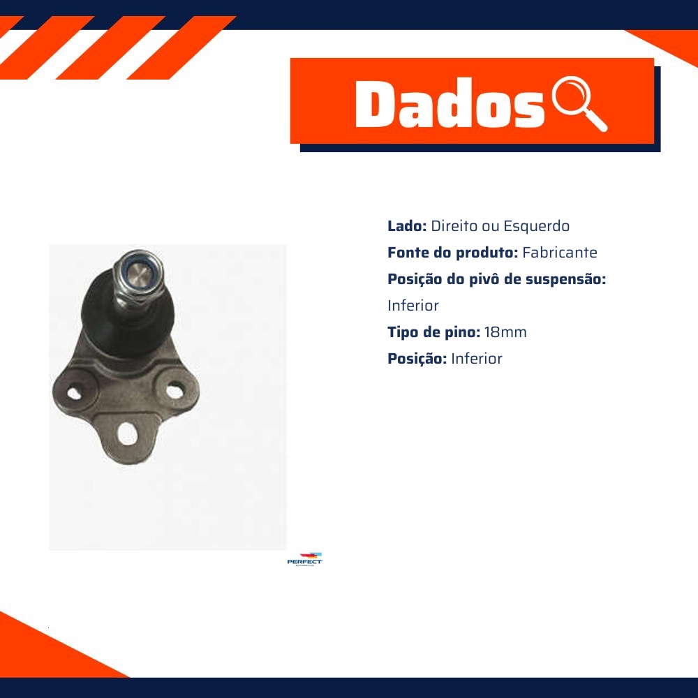 Pivo Suspensão Inferior Direito ou Esquerdo para Land Rover Freelander 2 - Perfect - PVI2772