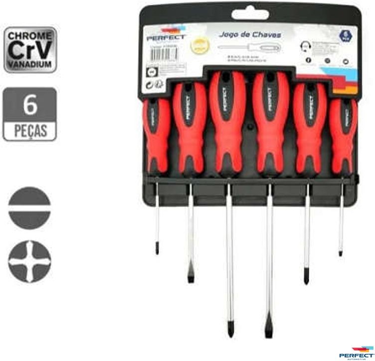Kit Ferramenta Jogo De Chaves 6Pcs - Perfect - FTR0206