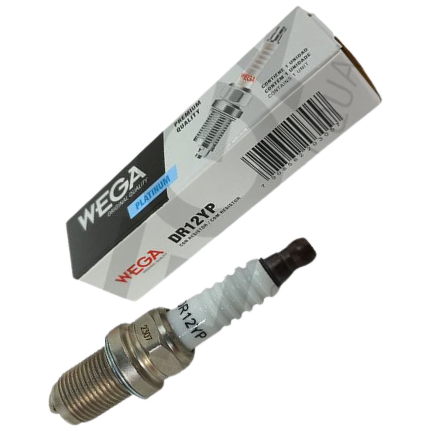 Vela de Ignição Platina para Chery Celer e Tiggo 2 - Wega - DR12YP