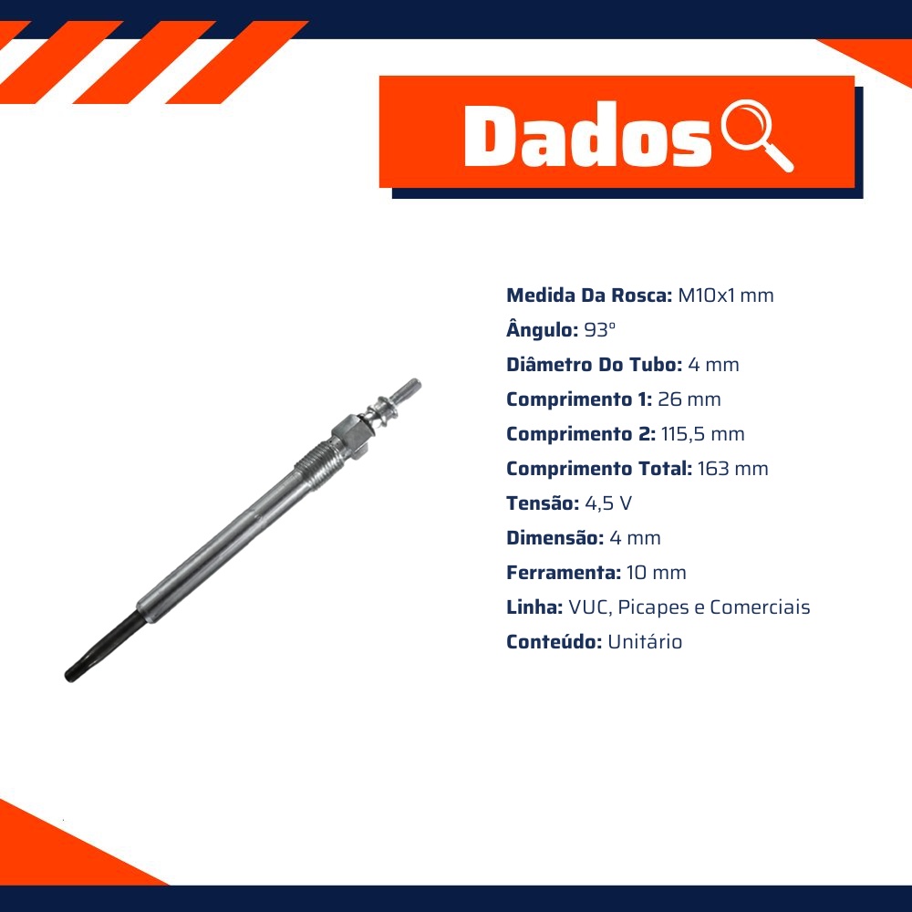 Vela Aquecedora para Nissan Frontier - Wega - GX2164