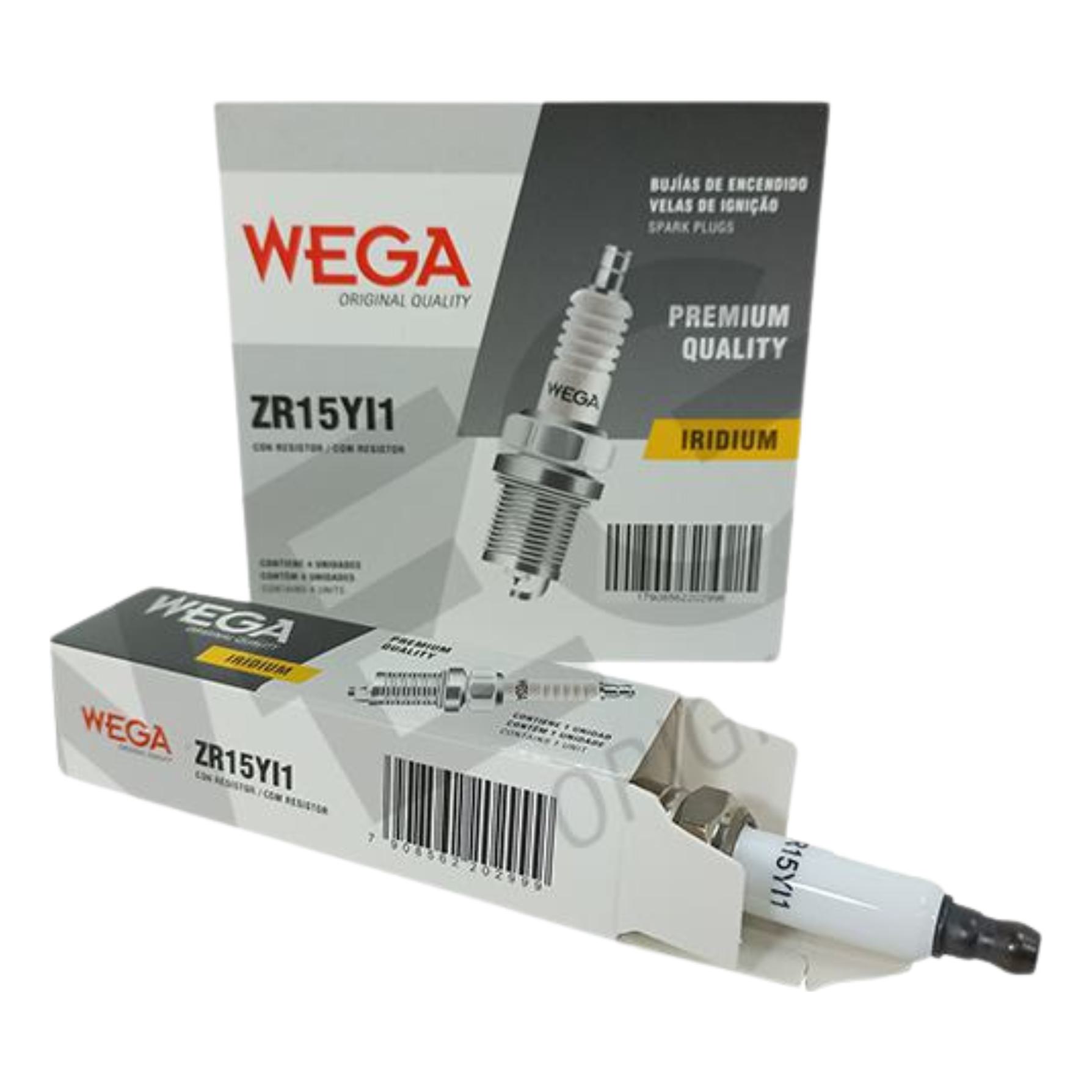 Vela de Ignição Iridium para Chevrolet Captiva e Trailblazer - Wega - ZR15YI1