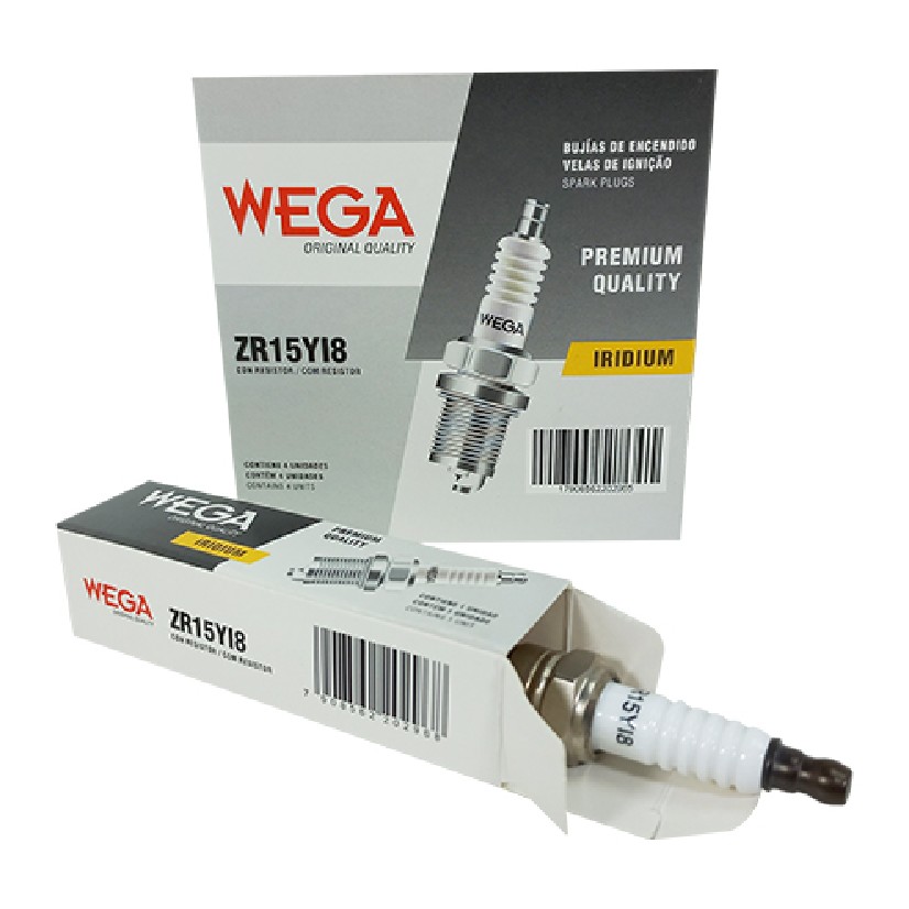 Vela de Ignição Iridium - Wega - ZR15YI8