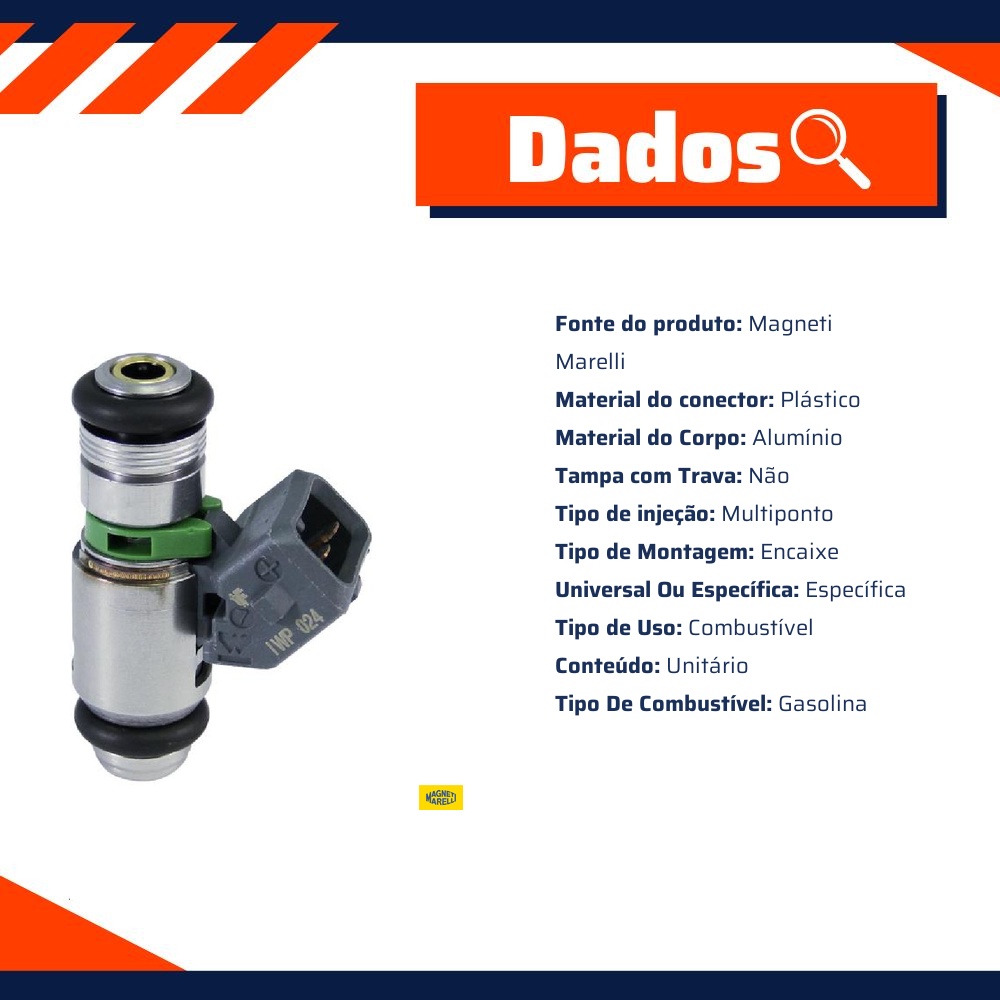 Injetor De Combustível - Magneti Marelli - 50100702RI