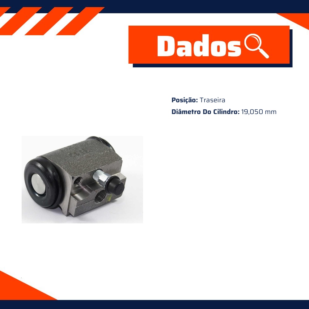 Cilindro de Roda Traseiro - Controil - C-3472