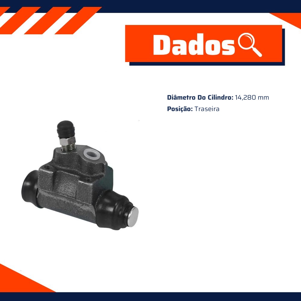 Cilindro de Roda Traseiro para Chevrolet Celta e Prisma - Controil - C-3500