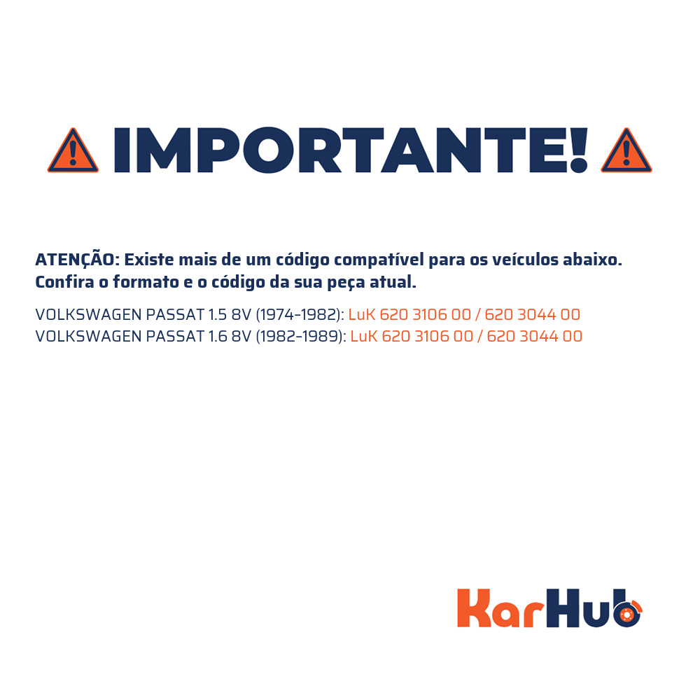 Kit de Embreagem - LuK - 620 3106 00