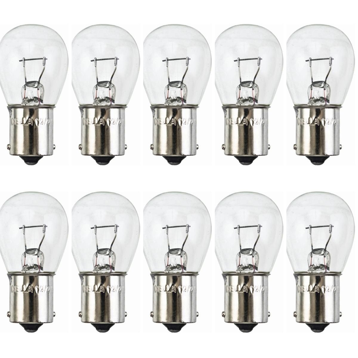 10 Lâmpadas Halógena Pingo Amarela 12V 21W - Hella - 7506