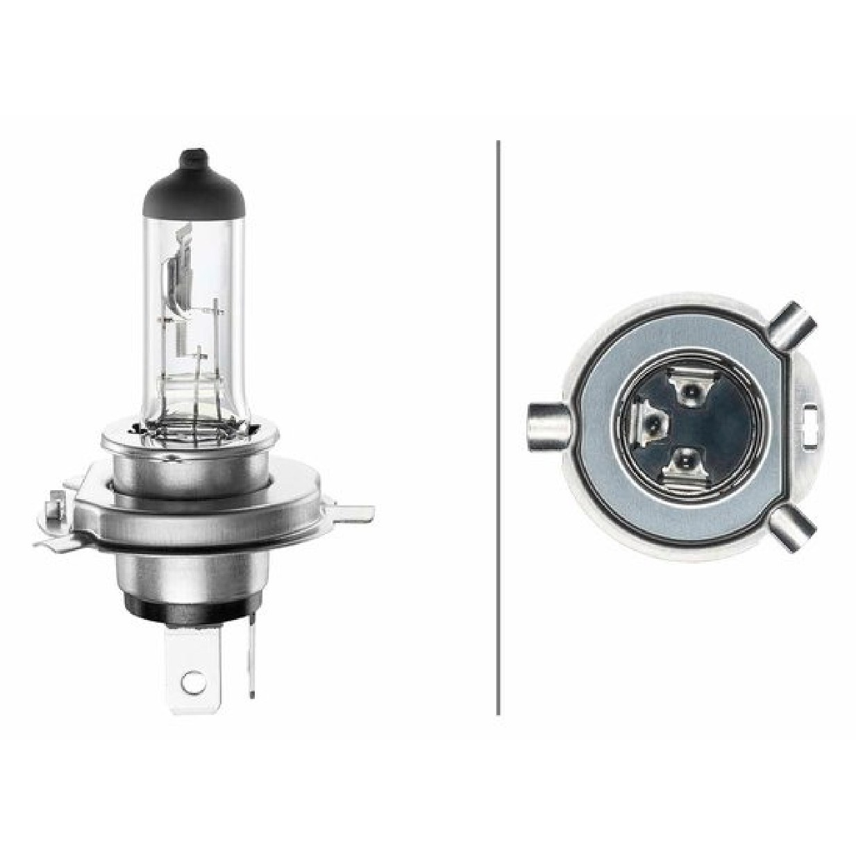 Lâmpada Farol Alto Baixo H4 12V 60/55W Halógena - Hella - H4