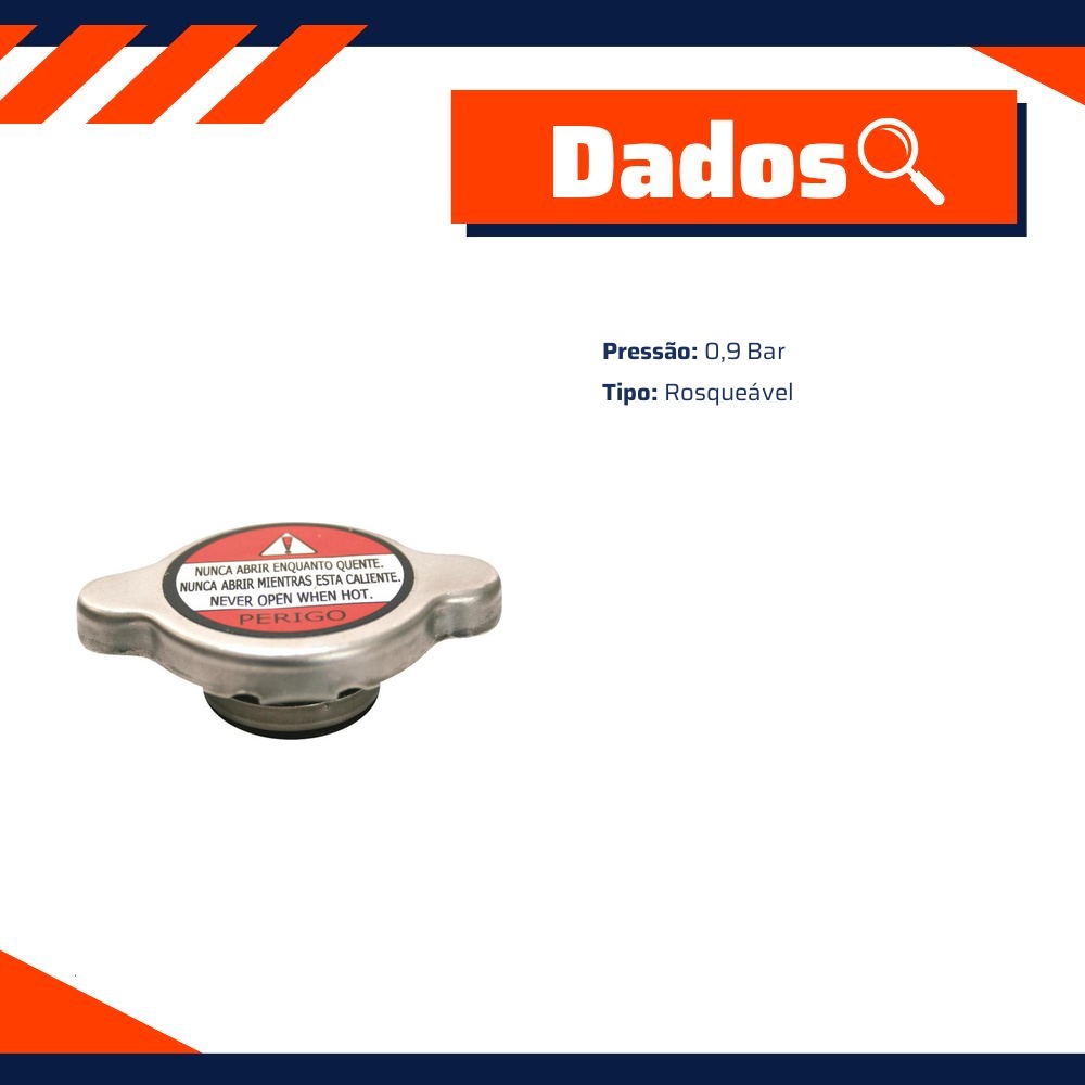 Tampa do Radiador - TanClick - TC-7090